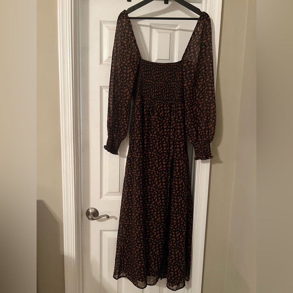O.P.T. dress size small

Has a high slit 

Worn a few times, in great condition
